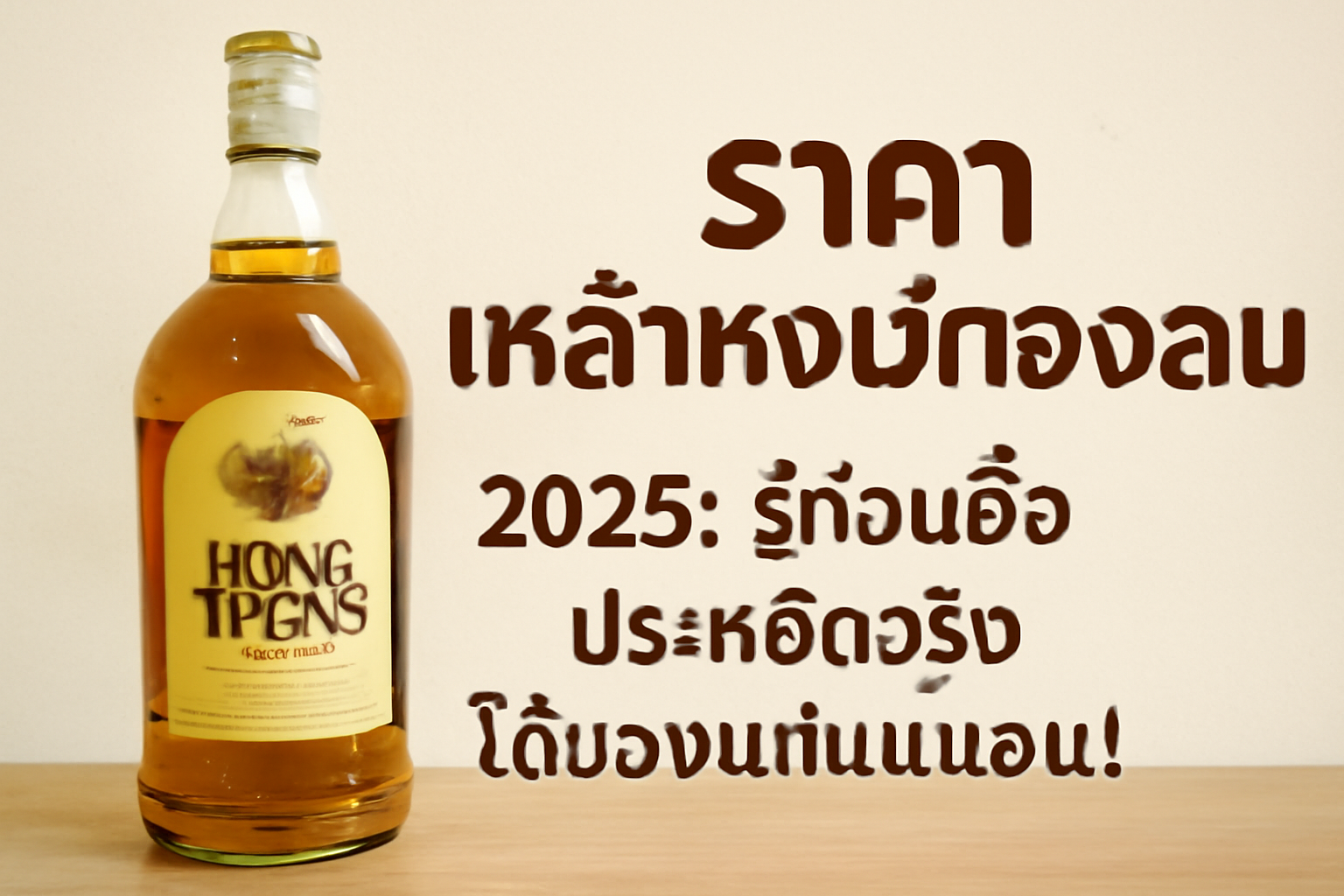 ราคาเหล้าหงษ์ทองกลม